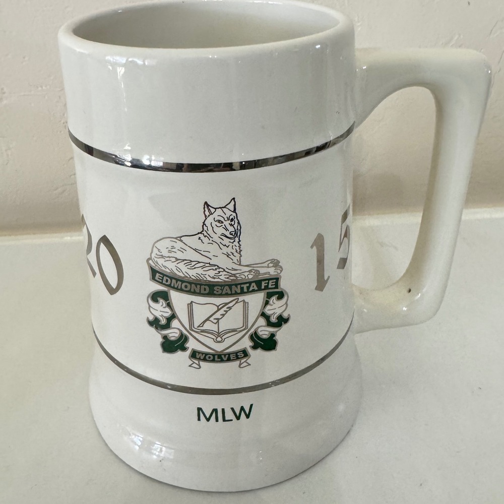 Edmond Santa Fe Wolves Ceramic Beer Mug 2015 Margaret‎ Mead Quote